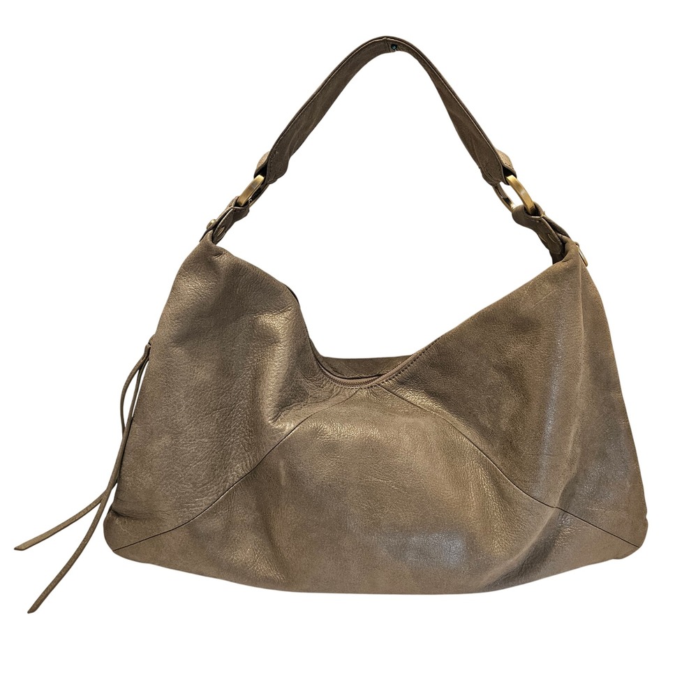 Hobo 30 Years Limited Edition 2021 Metallic Leather Slouchy Hobo Bag Pewter